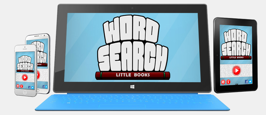 Word Search Little Books on iPad, iPhone, Android, Windows 8, Windows Phone, and Kindle Fire devices